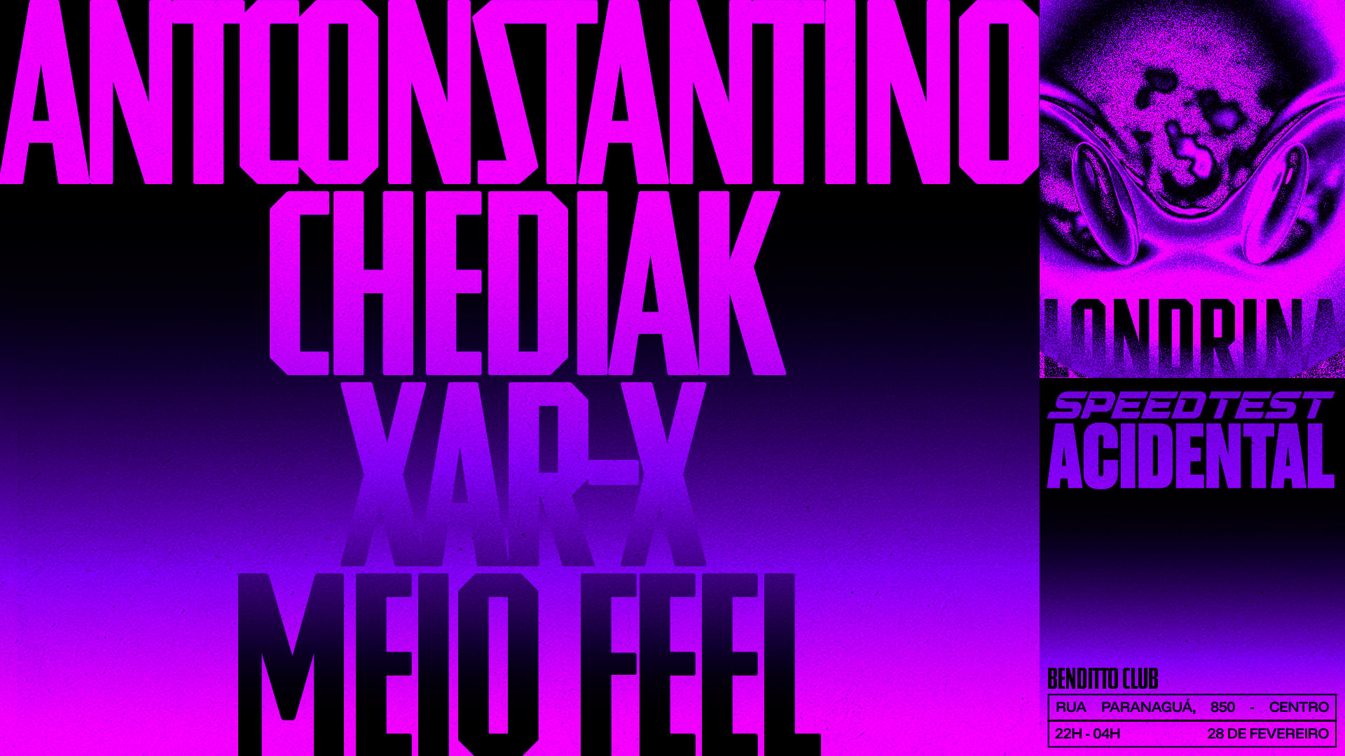 Benditta Collab Apresenta: Speedtest X Acidental