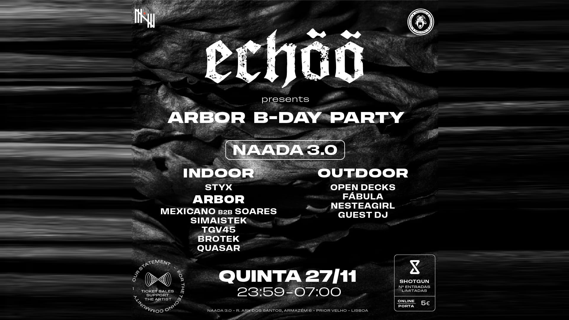 Echoo Invites Histeria Collective For Arbhour B-Day