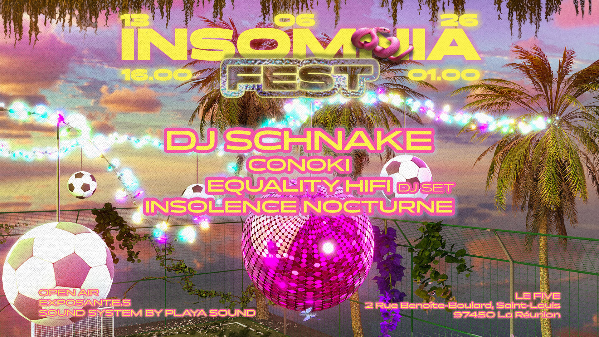 Insomnia Fest : Open Air Avec Dj Schnake, Conoki & More