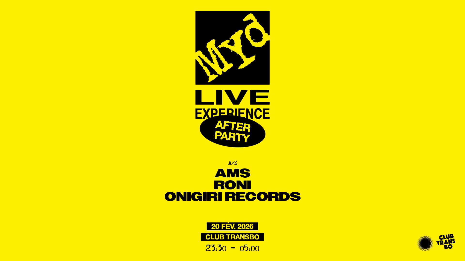 Myd Afterparty : Ams + Roni + Guests