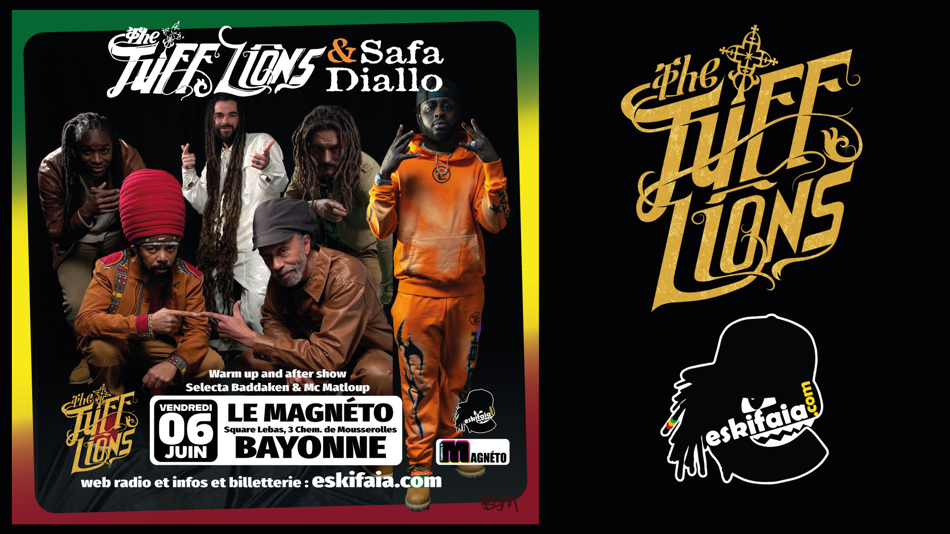 The Tuff Lions & Safa Diallo + Eskifaia Sound System