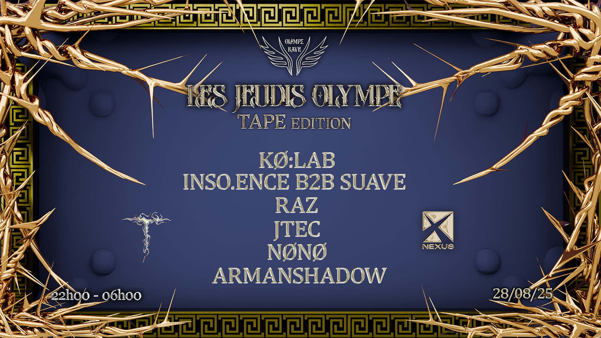 Les Jeudis Olympe: Tape Edition