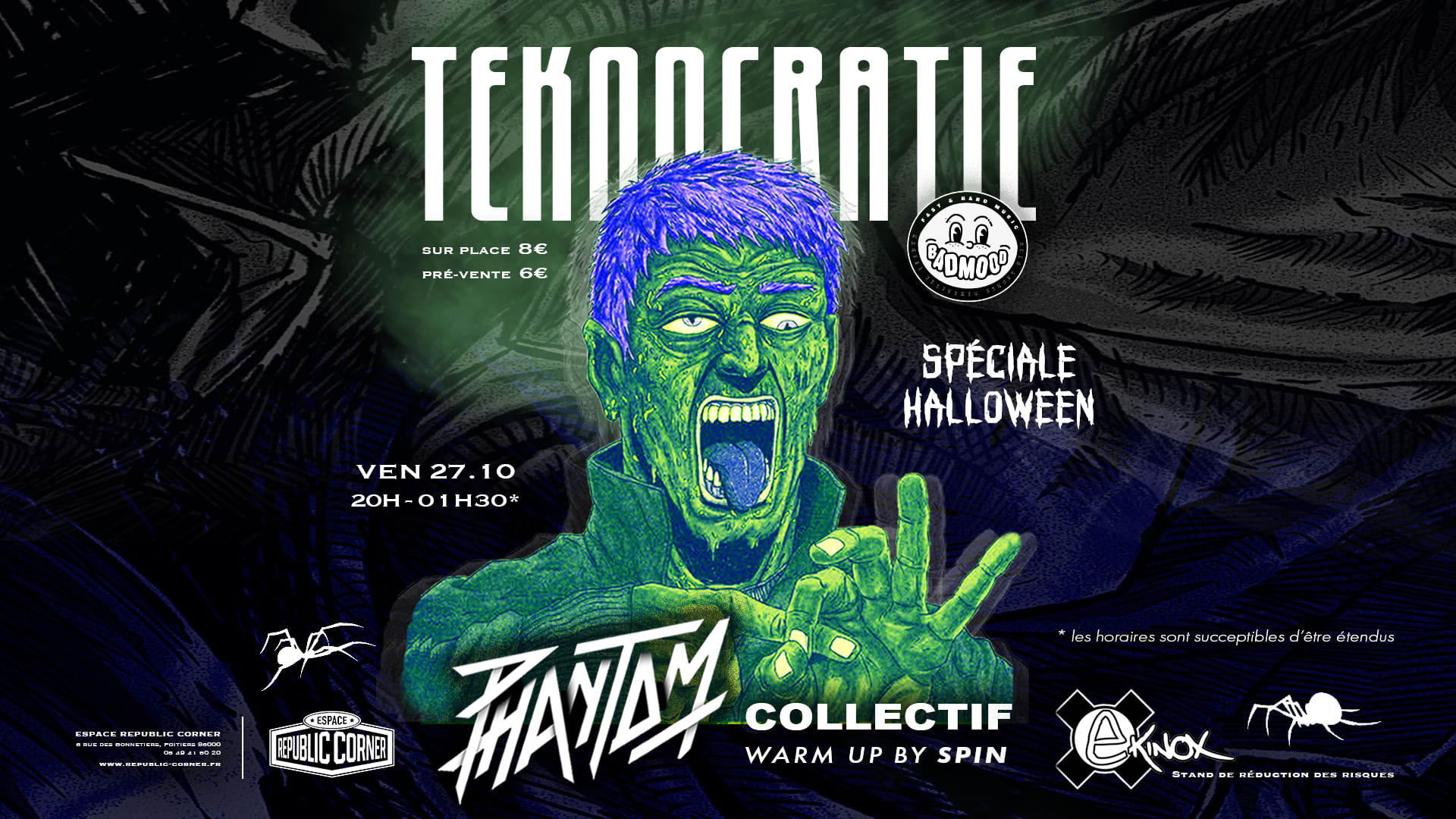 Teknocratie #2 Halloween // Badmood Invite Phantom Collectif