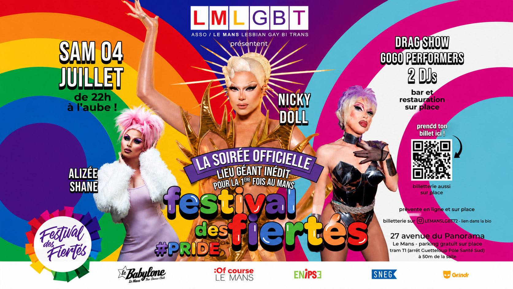 Festival Des Fiertés/Pride 2026 Soirée Officielle Au Mans