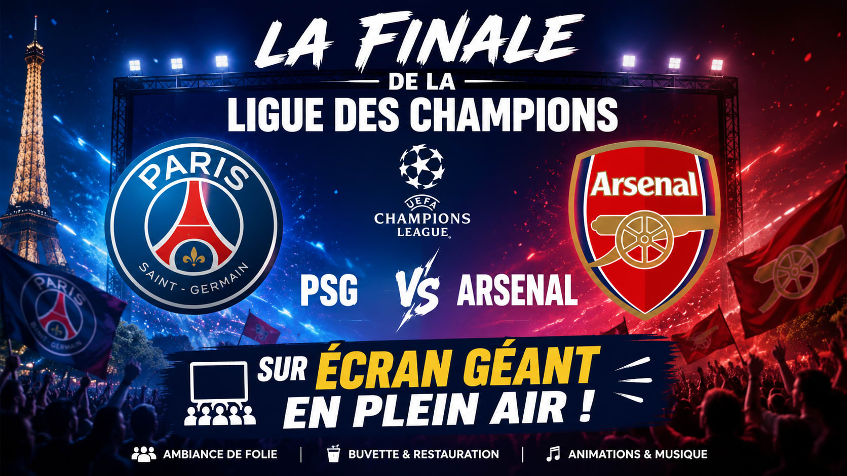 Finale Psg - Arsenal En Plein Air