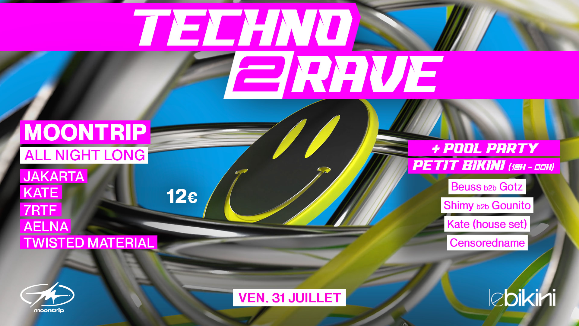 Techno 2 Rave - Moontrip X Le Bikini