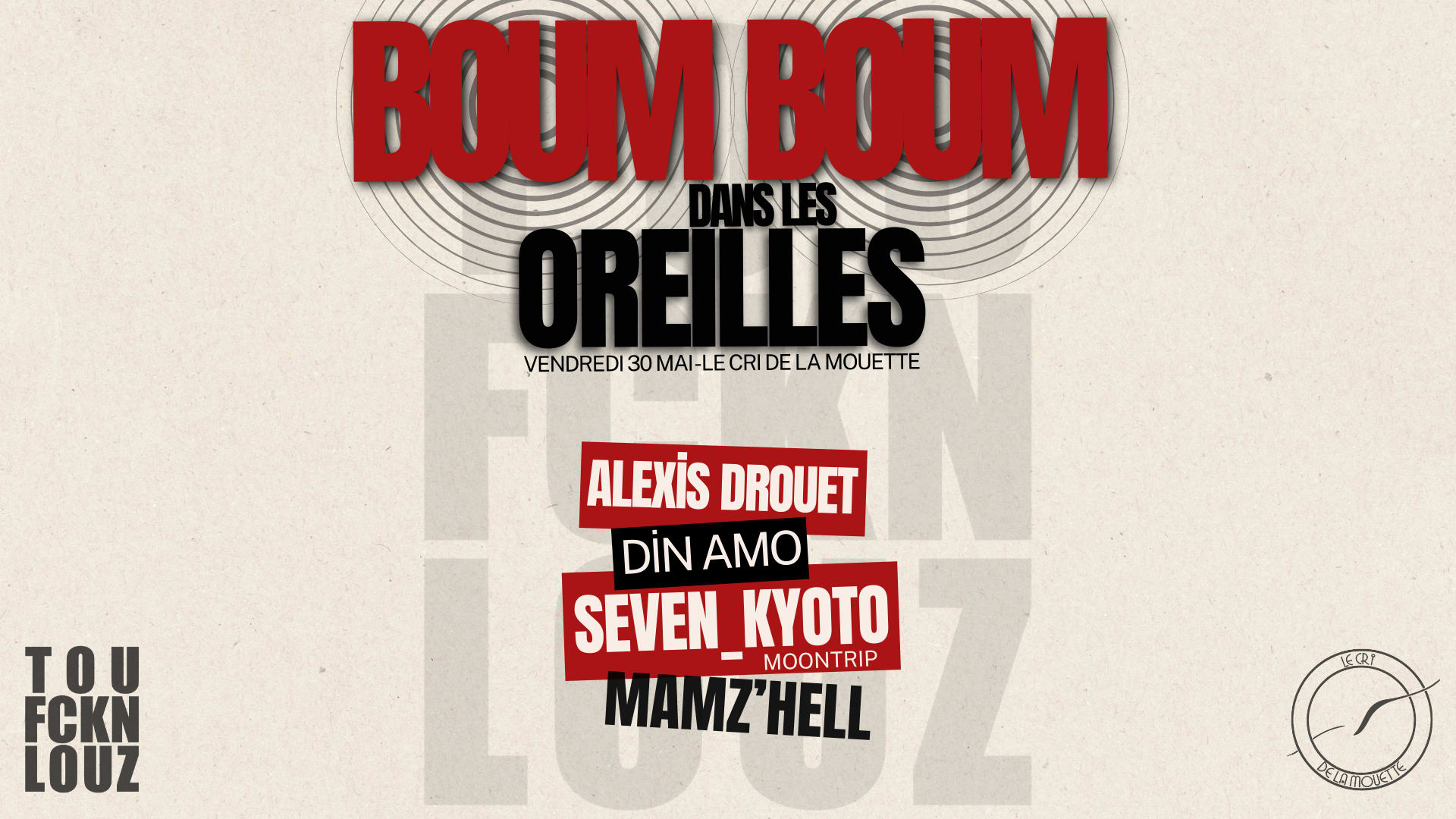 Boum-Boum Dans Les Oreilles ~ Tfl X Seven Kyoto