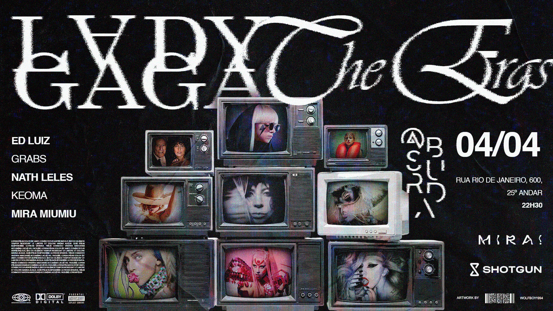 @Bsurda Gaga The Eras 04/04 - 22h30