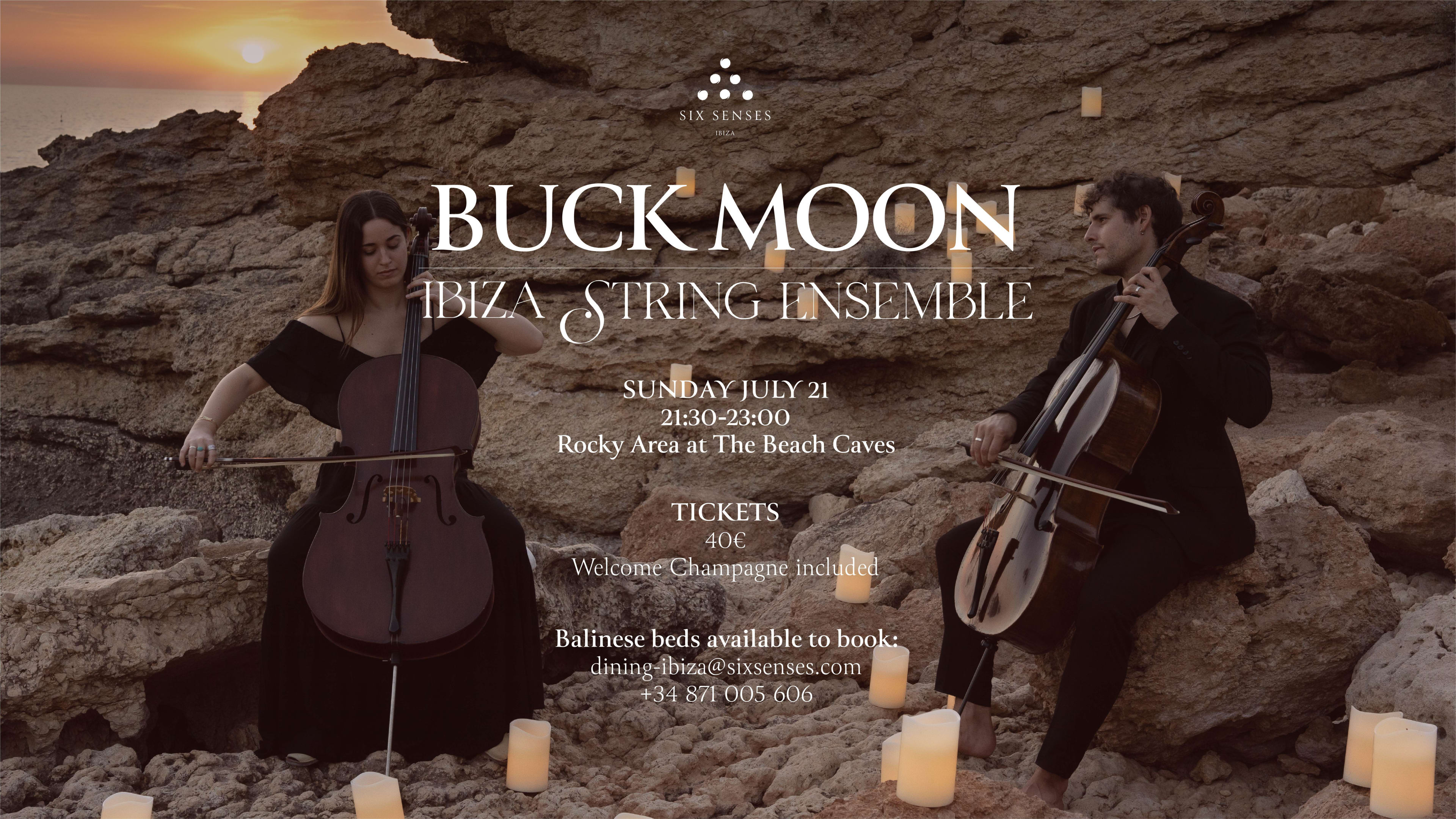 Buck Moon At The Beach Caves