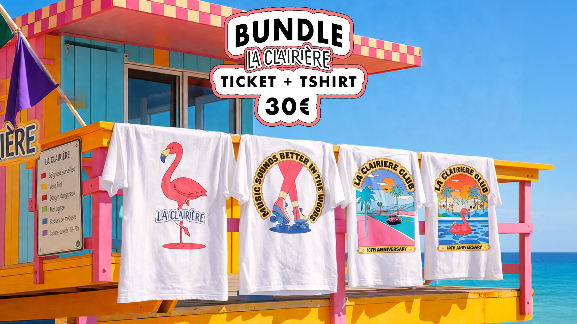 Clairière Bundle [Ticket + Tshirt] 30e