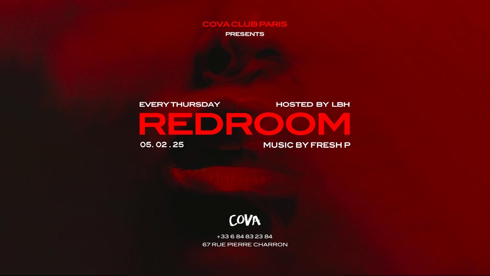 Redroom | Every Thursday At Cova Club Paris