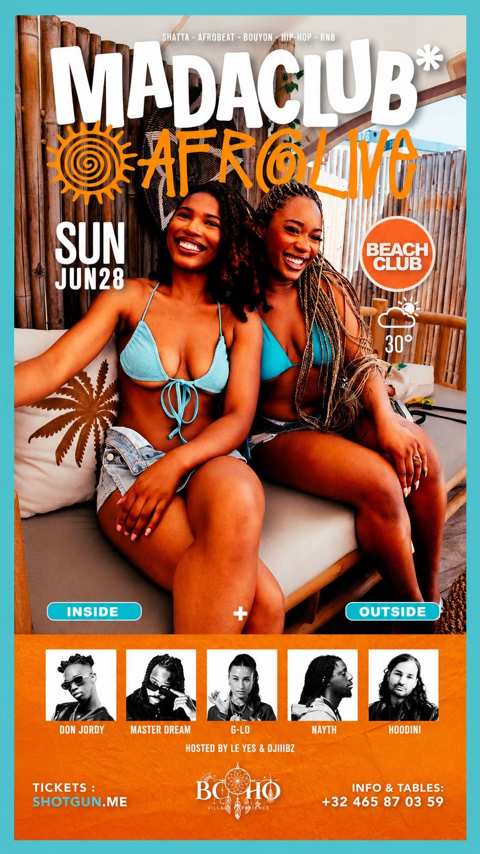 Mada Club X Afro Live - Beach Club Party