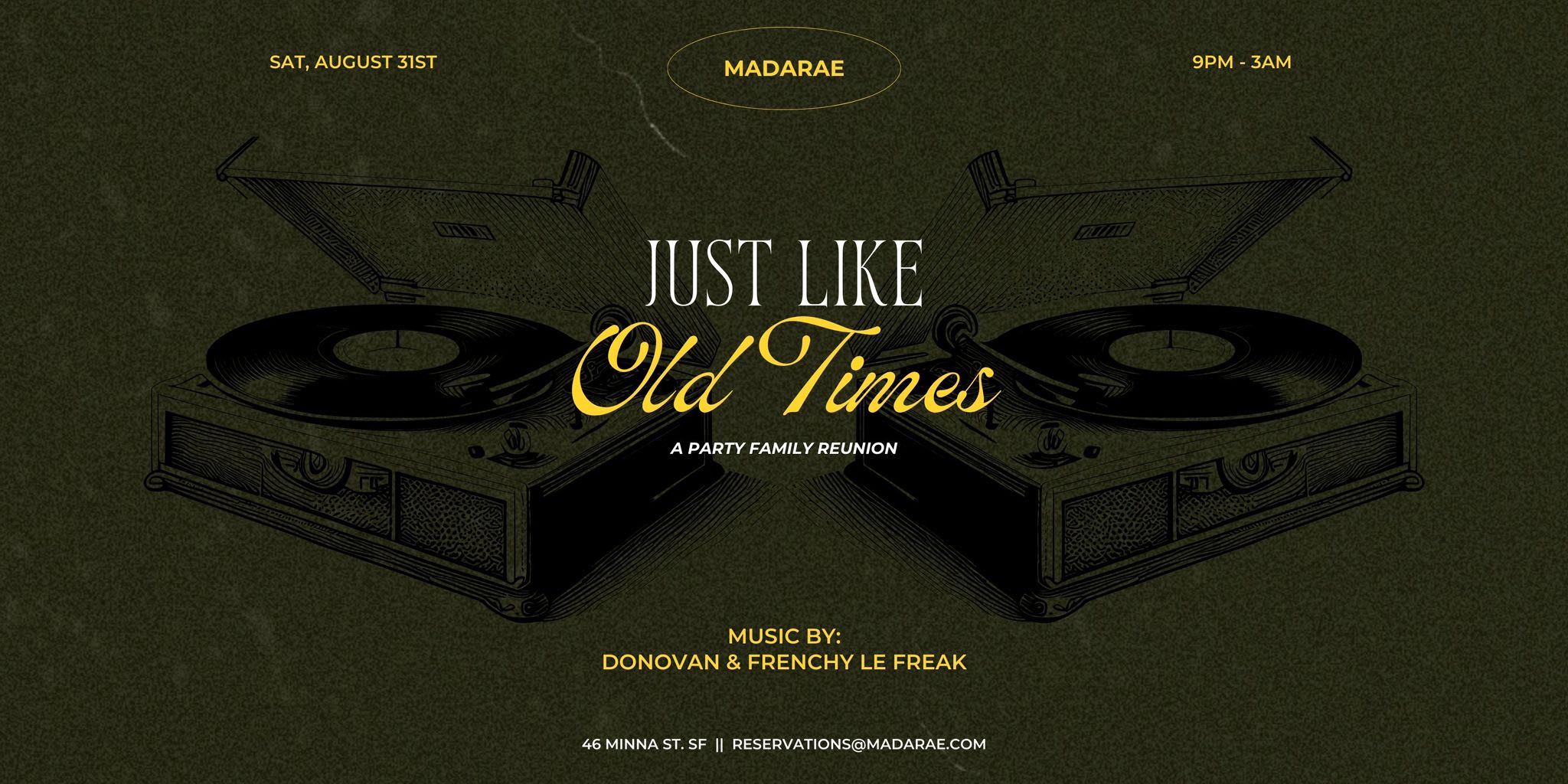 Just Like Old Times : Dj Donovan & Frenchy Le Freak
