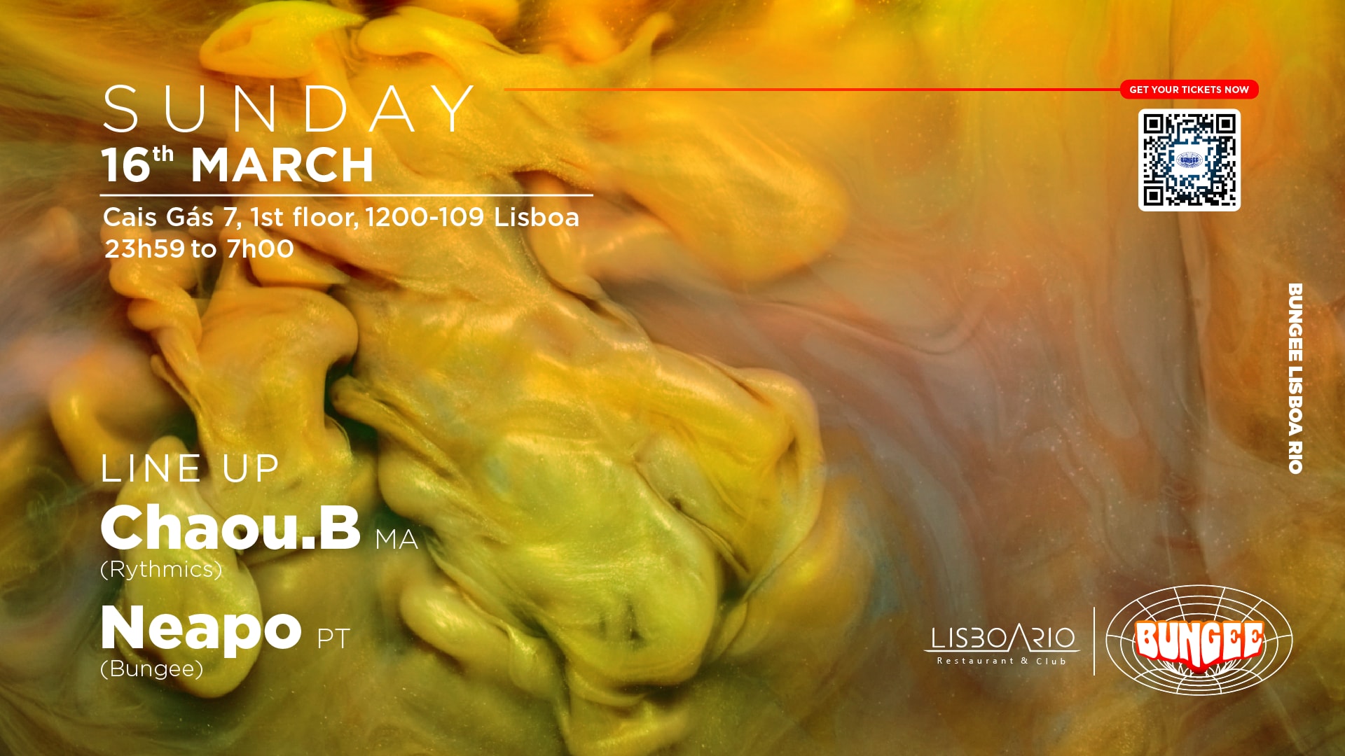 Chaou B • Neapo | Sunday 16 Mar • Lisboa Rio