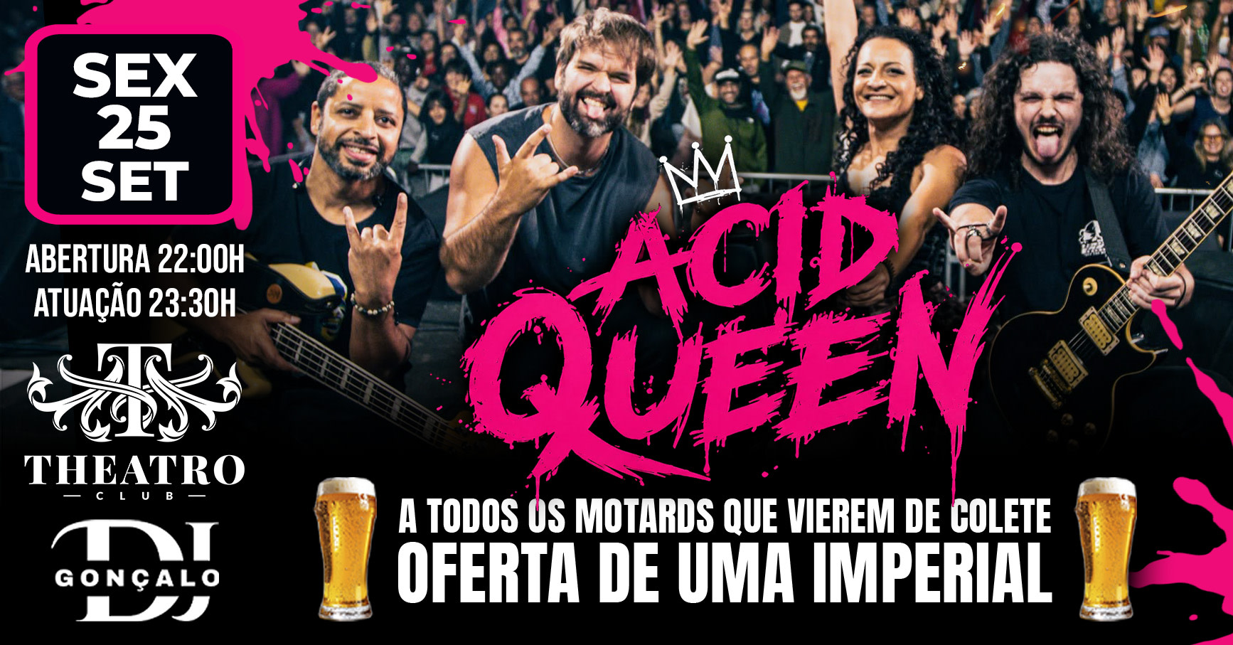 🎸🔥 Acid Queen No Theatro Club 🎸🔥