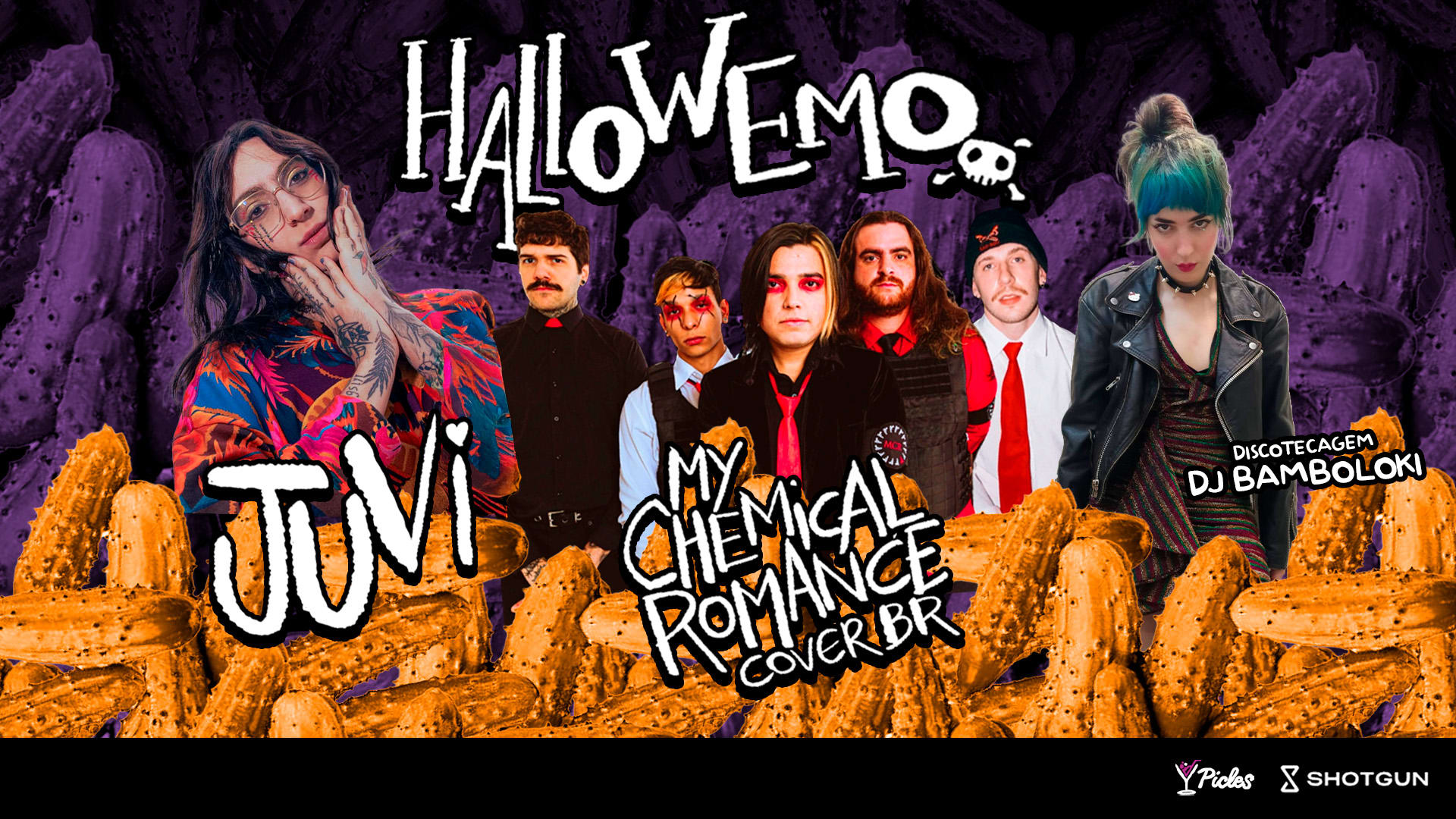 Hellowemo Juvi + My Chemical Romance Br + Dj Bamboloki