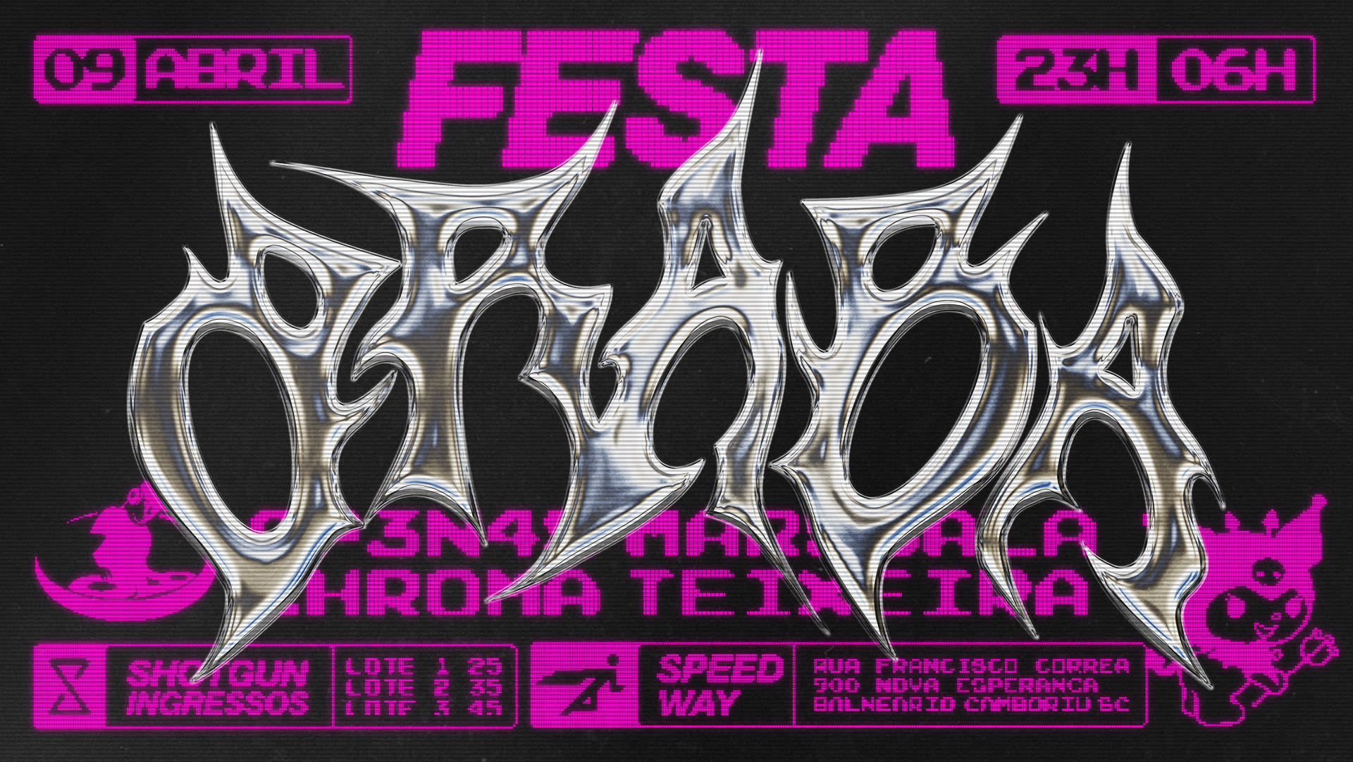 Festa Braba 😡 Com Ap3n4s (Cwb), Marssala (Flp) & Chroma (Flp)