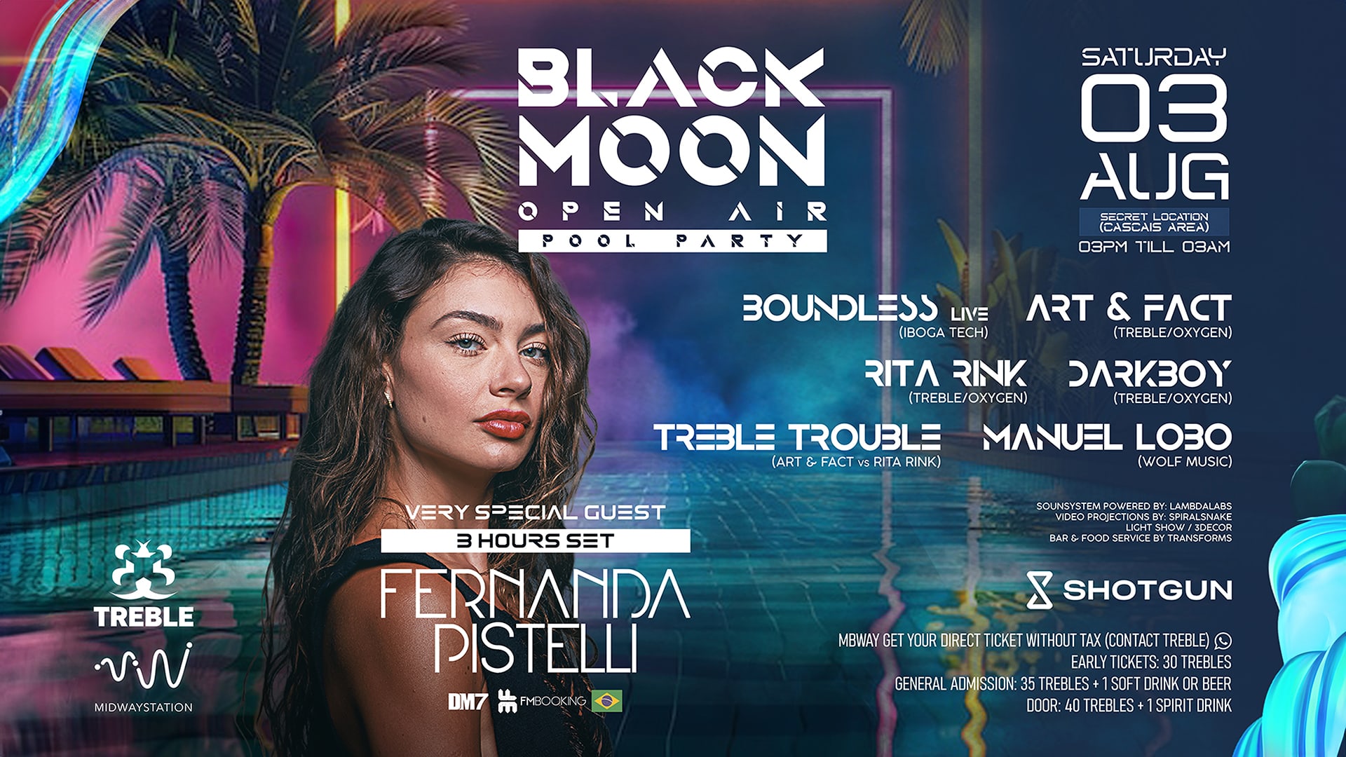 Treble & Midwaystation :Fernanda Pistelli  @Pool Party