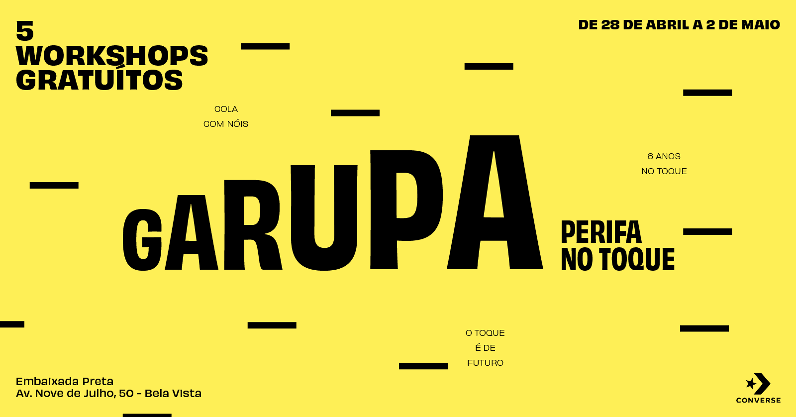Semana Garupa - Workshops 28/4 A 2/5