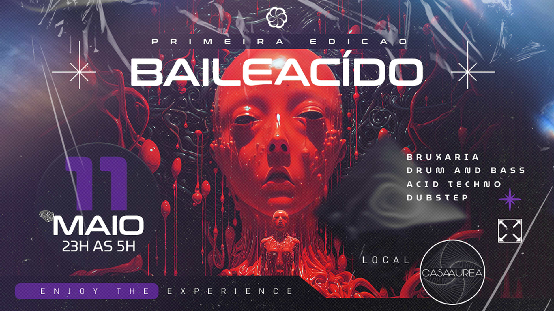 Baile Acído - Bruxaria . Acid Techno . Dnb