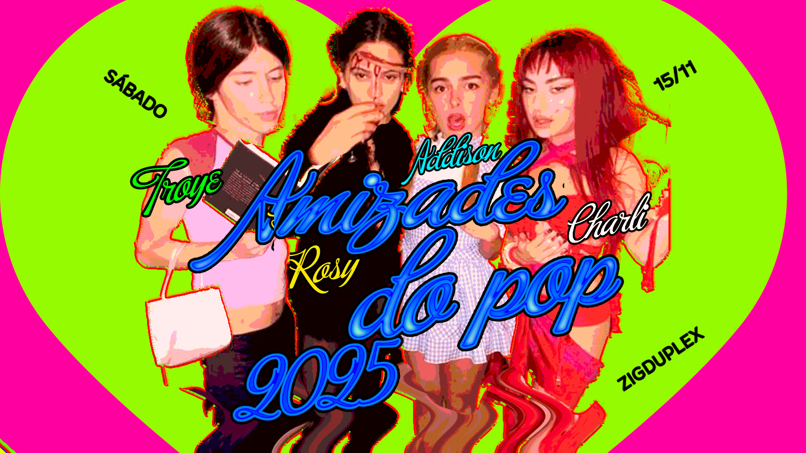Amizades Do Pop: Charli, Troye, Addison & Rosy Sáb Zigduplex
