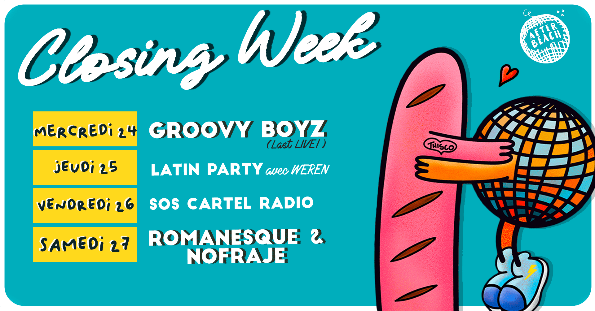 Closing Week : Romanesque & Nofraje // Dj Set // Gratuit