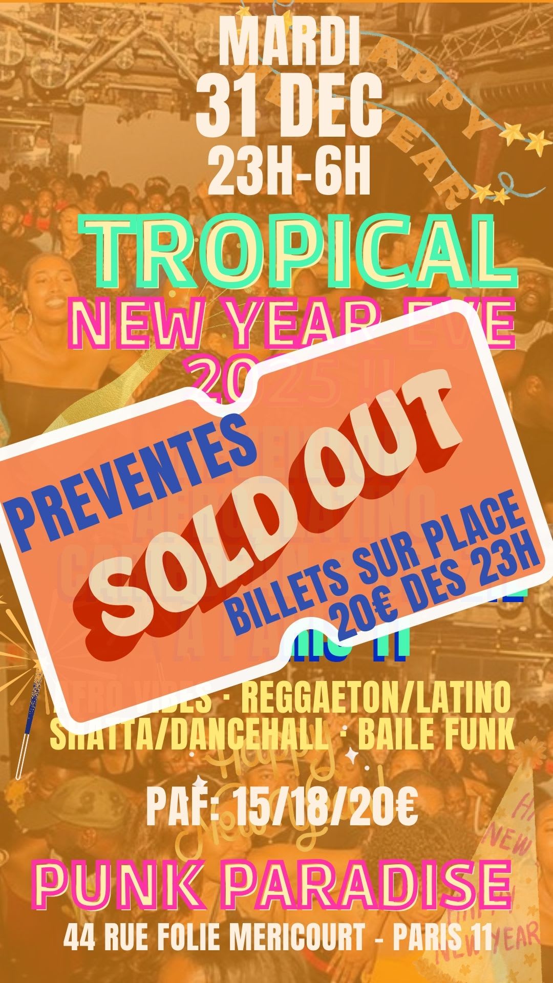 Tropical New Year Eve 2025 !! Réveillon Urban Tropical Vibes