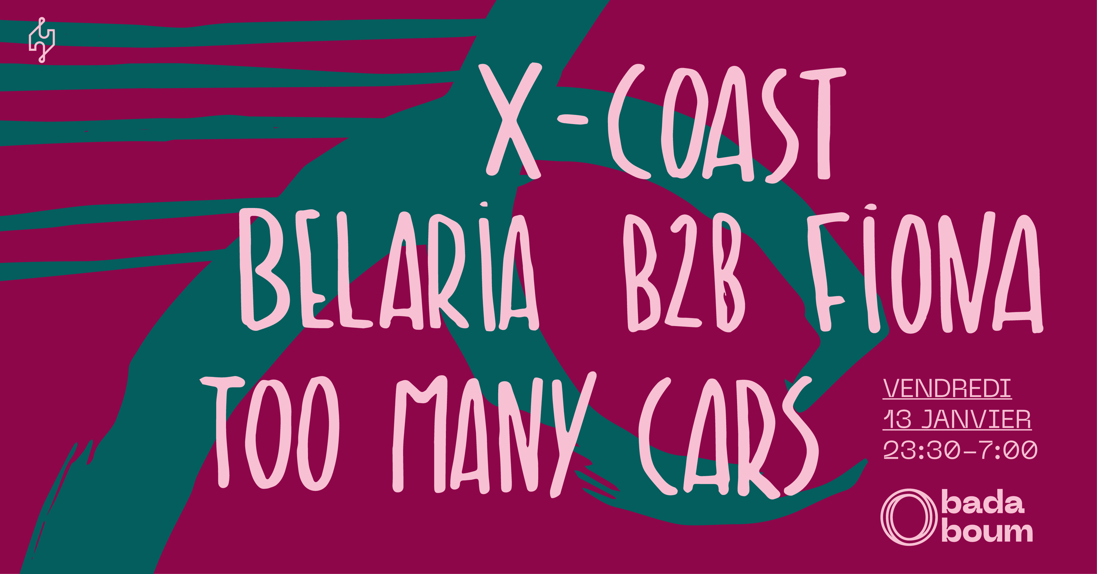 Club — X-Coast (+) Belaria B2b Fiona (+) Too Many Cars