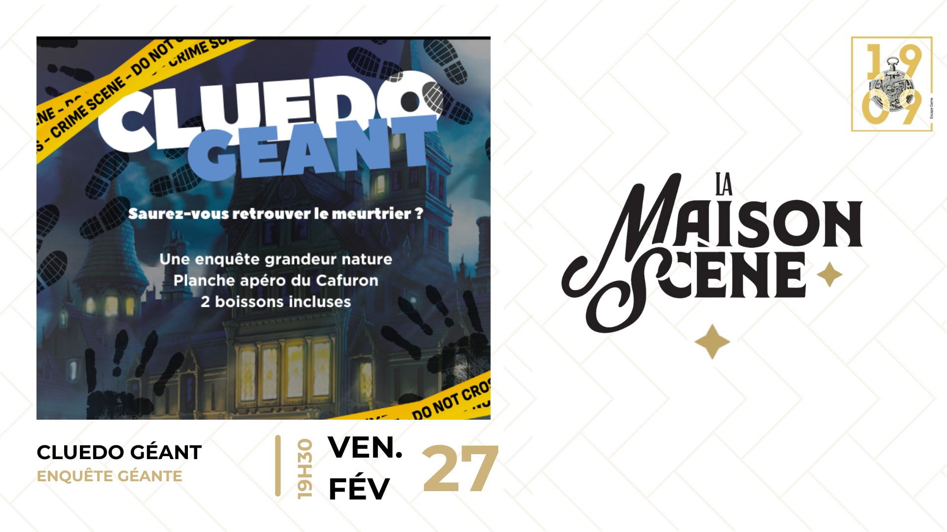 Cluédo Géant À La Maison Scène