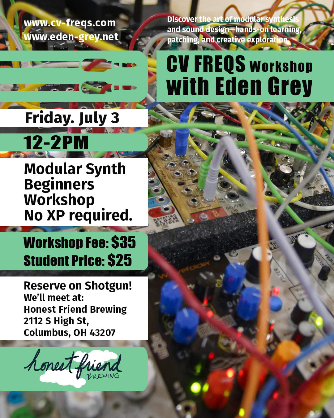 Workshop With Eden Grey At Honest Friend Brewing