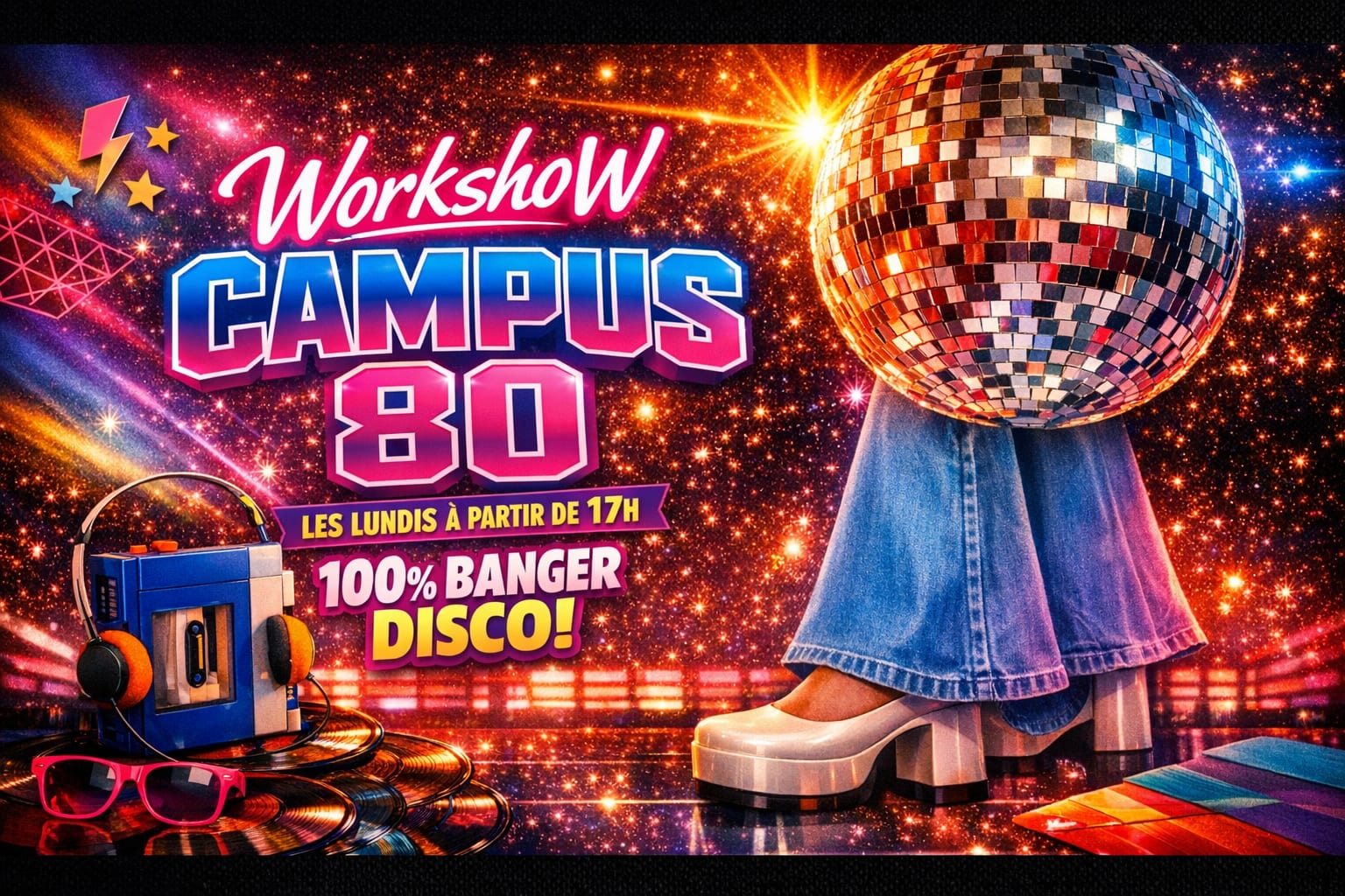 Campus 80 / 100% Disco Dance Et Terrasse Xxl