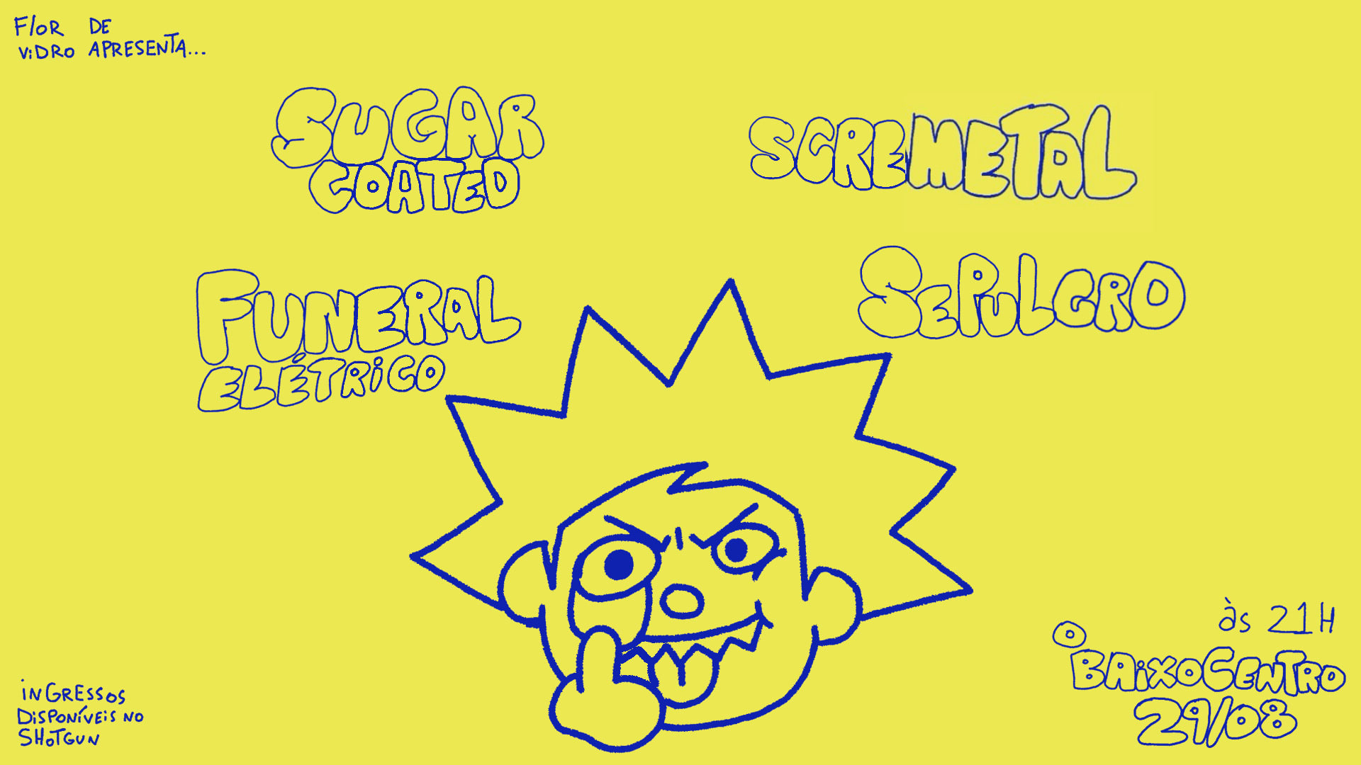 Sugar Coated + Sepulcro + Scremetal + Funeral Elétrico