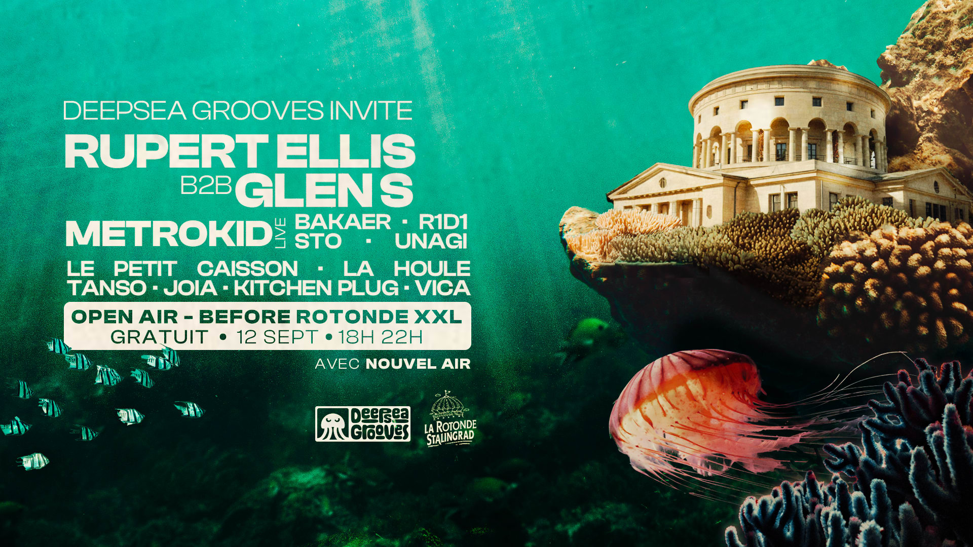 Open Air Gratuit • Deepsea Grooves • Before Rotonde Xxl