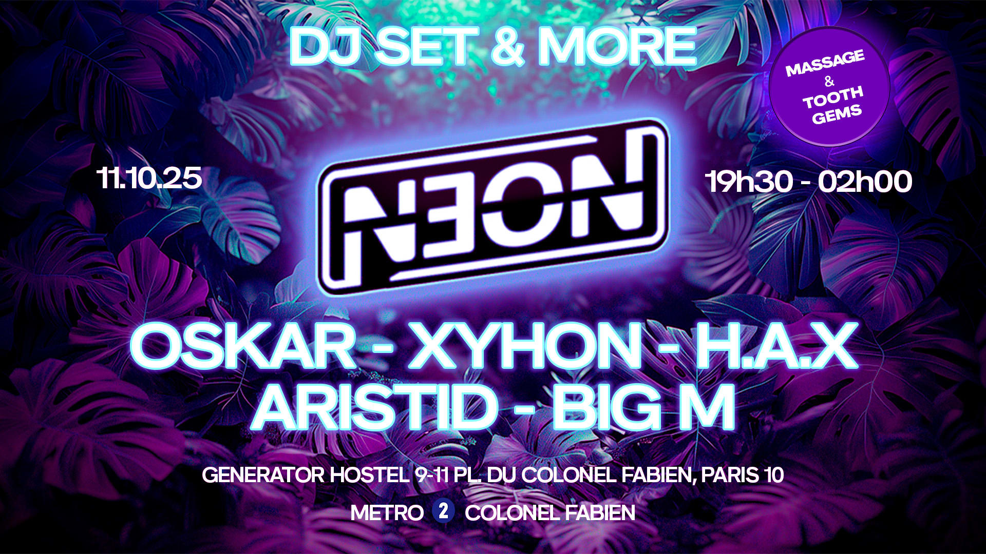 N3on #1 Dj Set & More : Oskar /Hax /Xyhon /Big M /Aristid