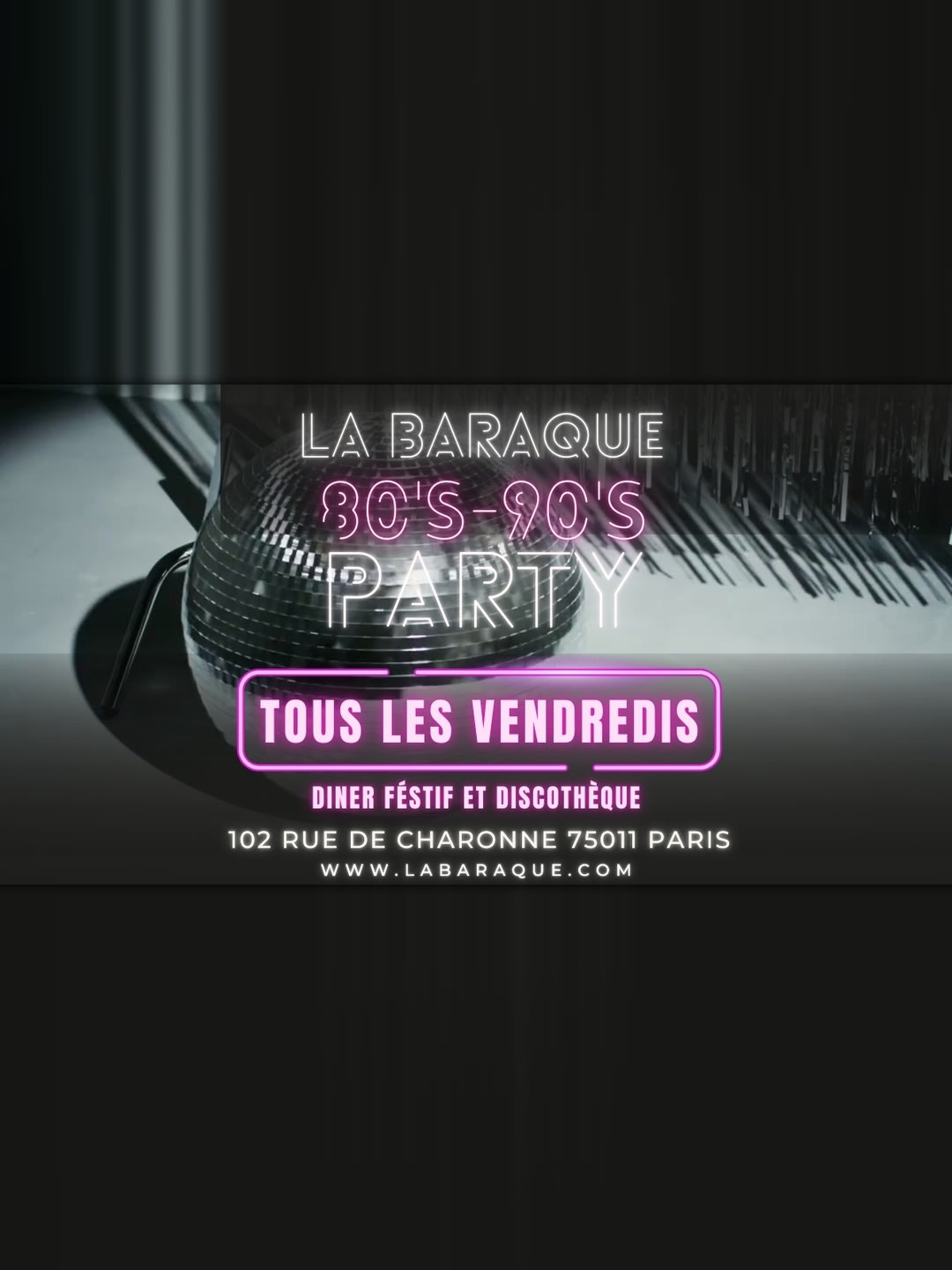 Soirée 80's 90's À La Baraque