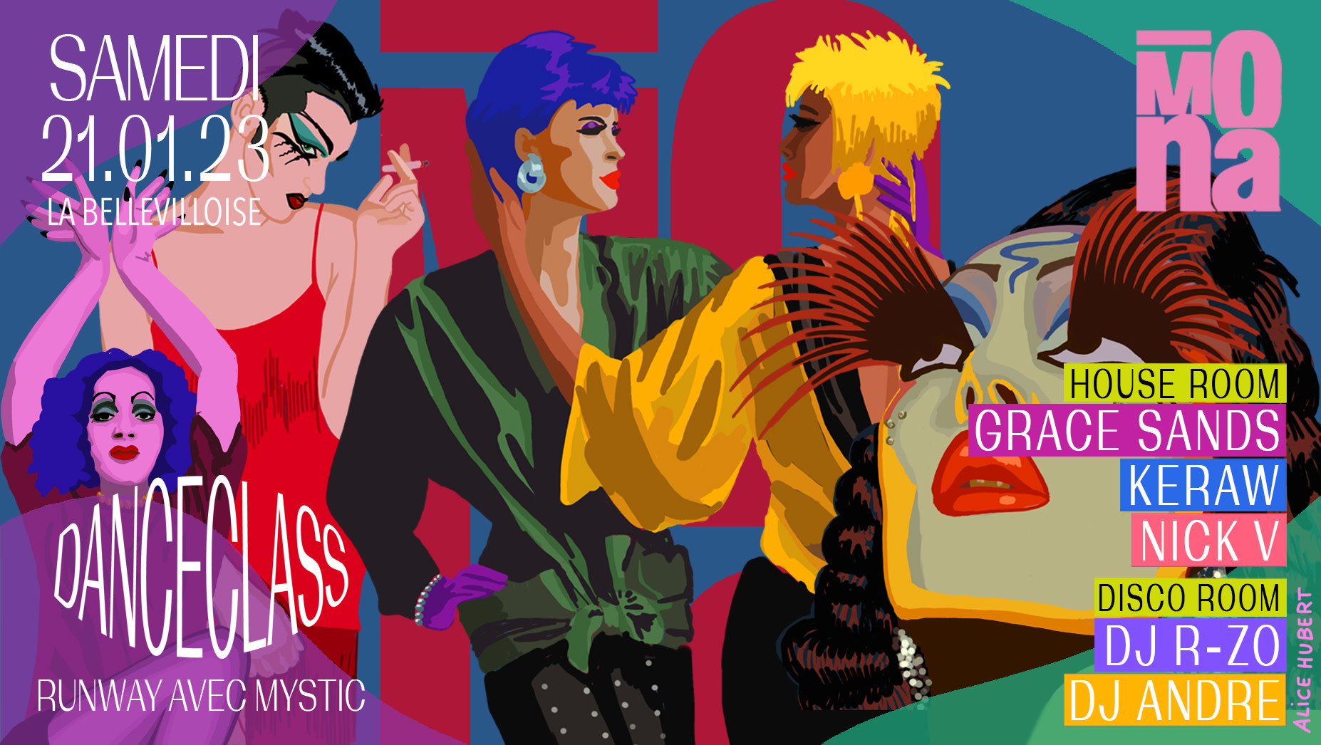 Mona W/ Grace Sands, Keraw, R-Zo, Nick V, Runway Dance Class