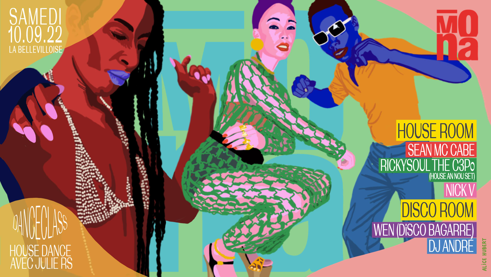 Mona W/ Sean Mccabe, Rickysoul The C3po, Wen, Nick V,André,Dance Class