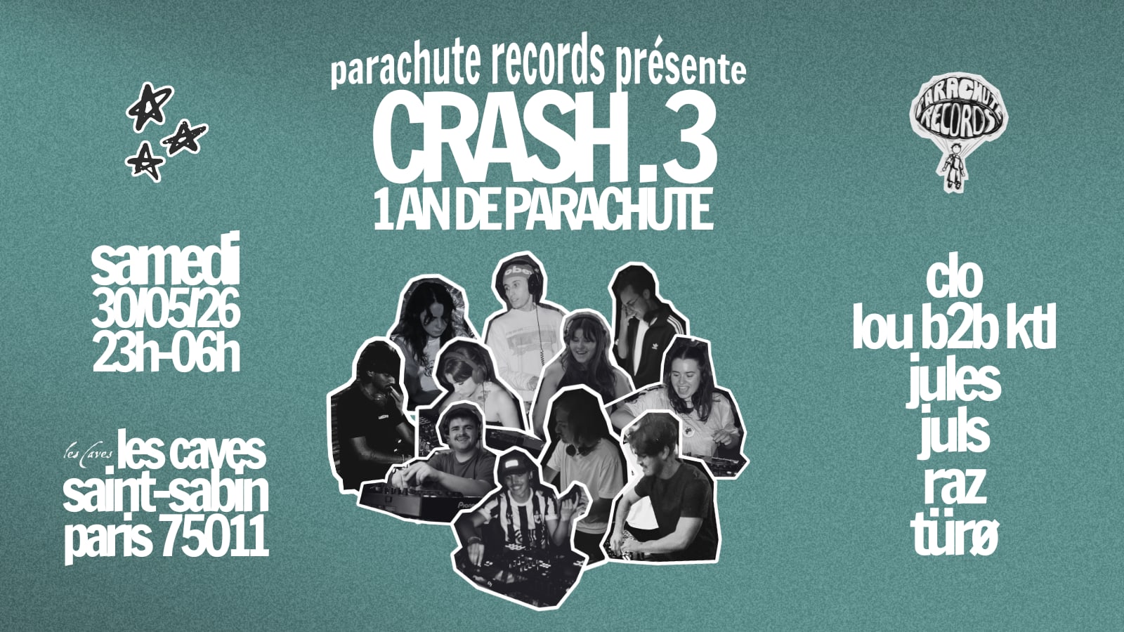 Crash.3 - 1 An De Parachute Records