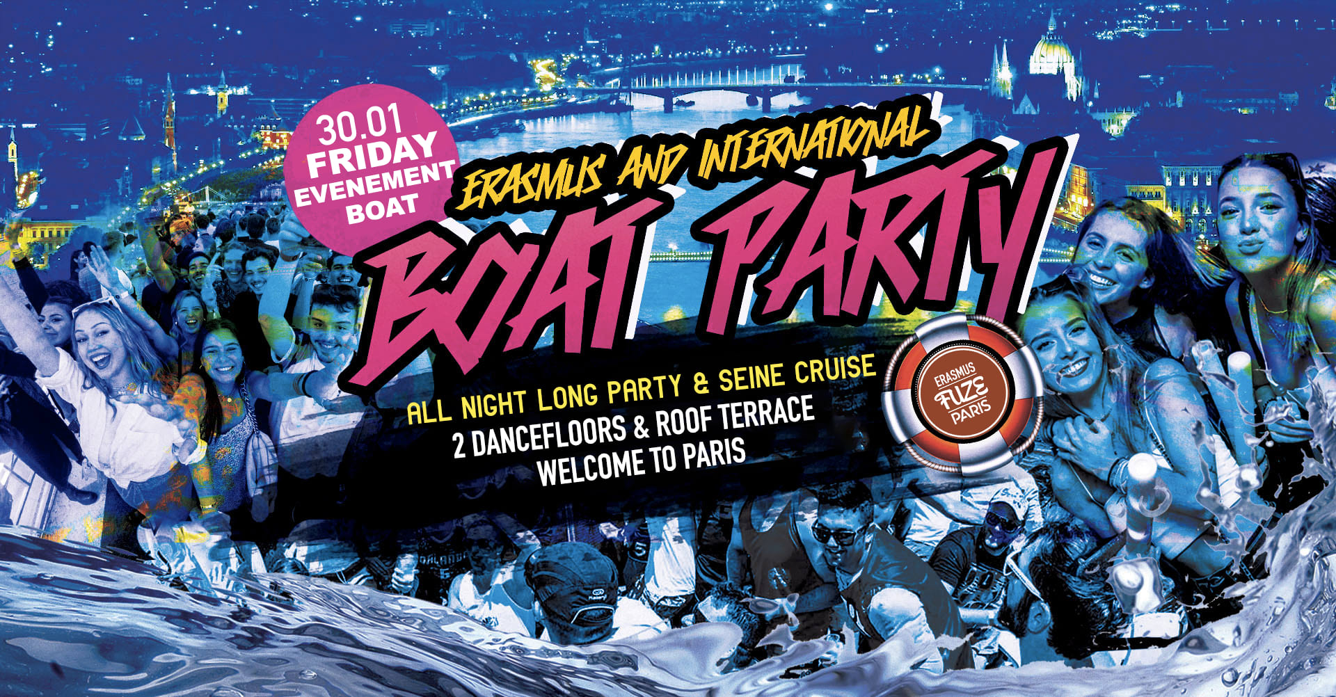 Erasmus & International Welcome Cruise & Boat Party