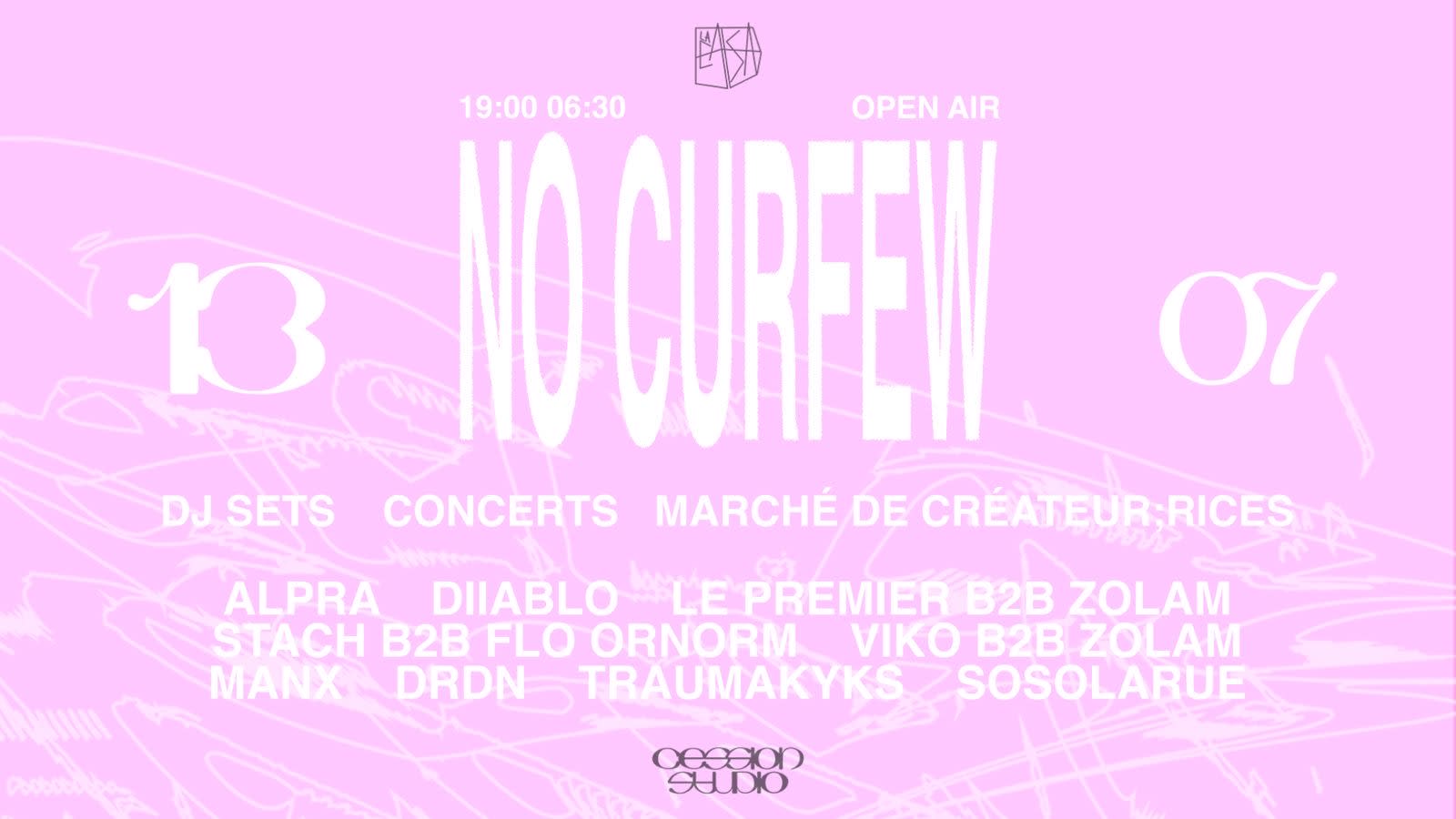 No Curfew Open Air X Cession Studio