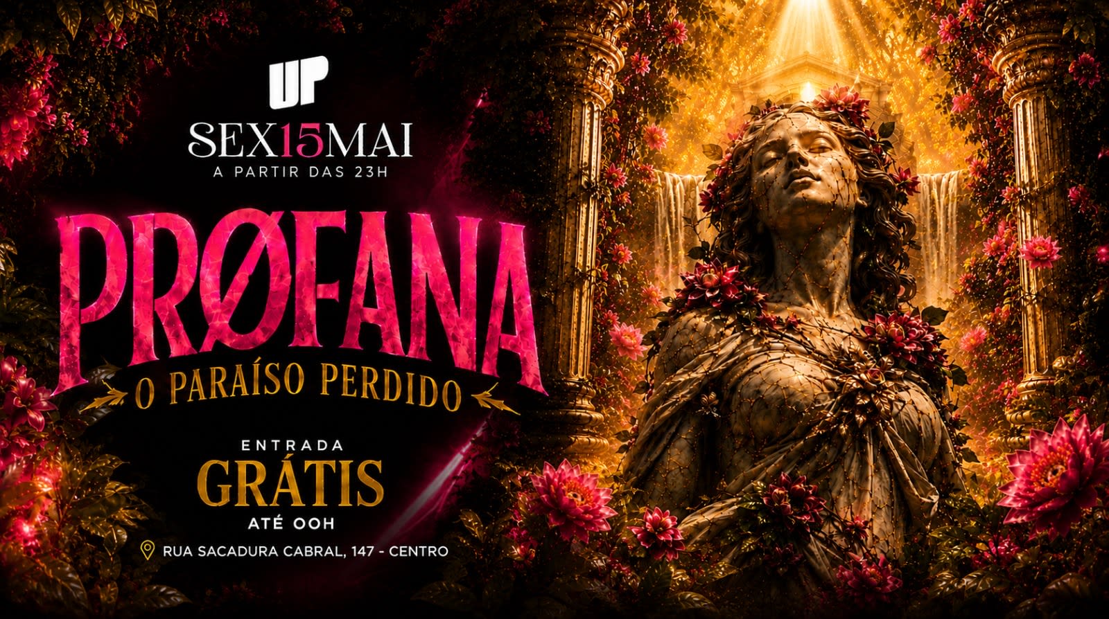 Profana Paraíso Perdido Entrada Grátis Até 00h