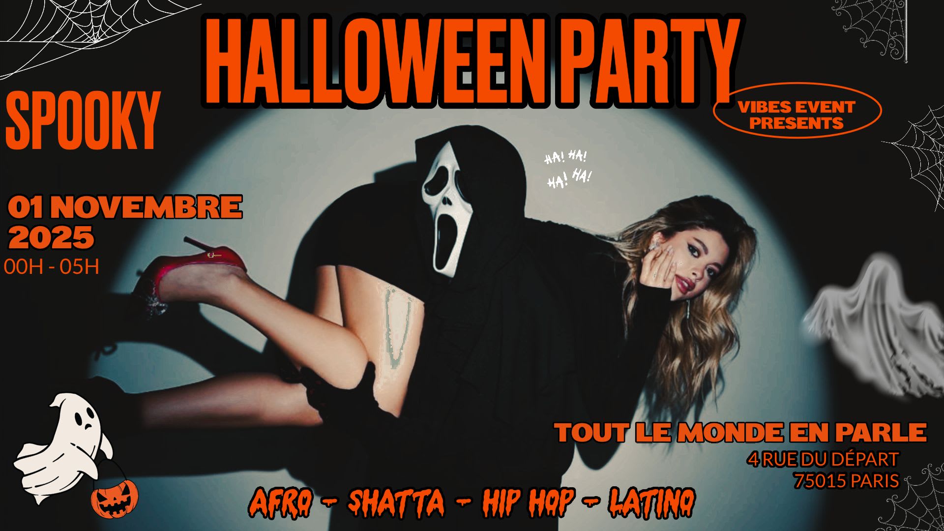 Vibes Édition Halloween: Afrobeats / Hip Hop / Shatta