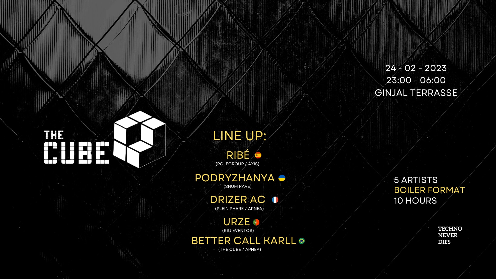 The Cube #14 Boiler Edition - W/ Ribé (Es), Podryzhanya (Ua)