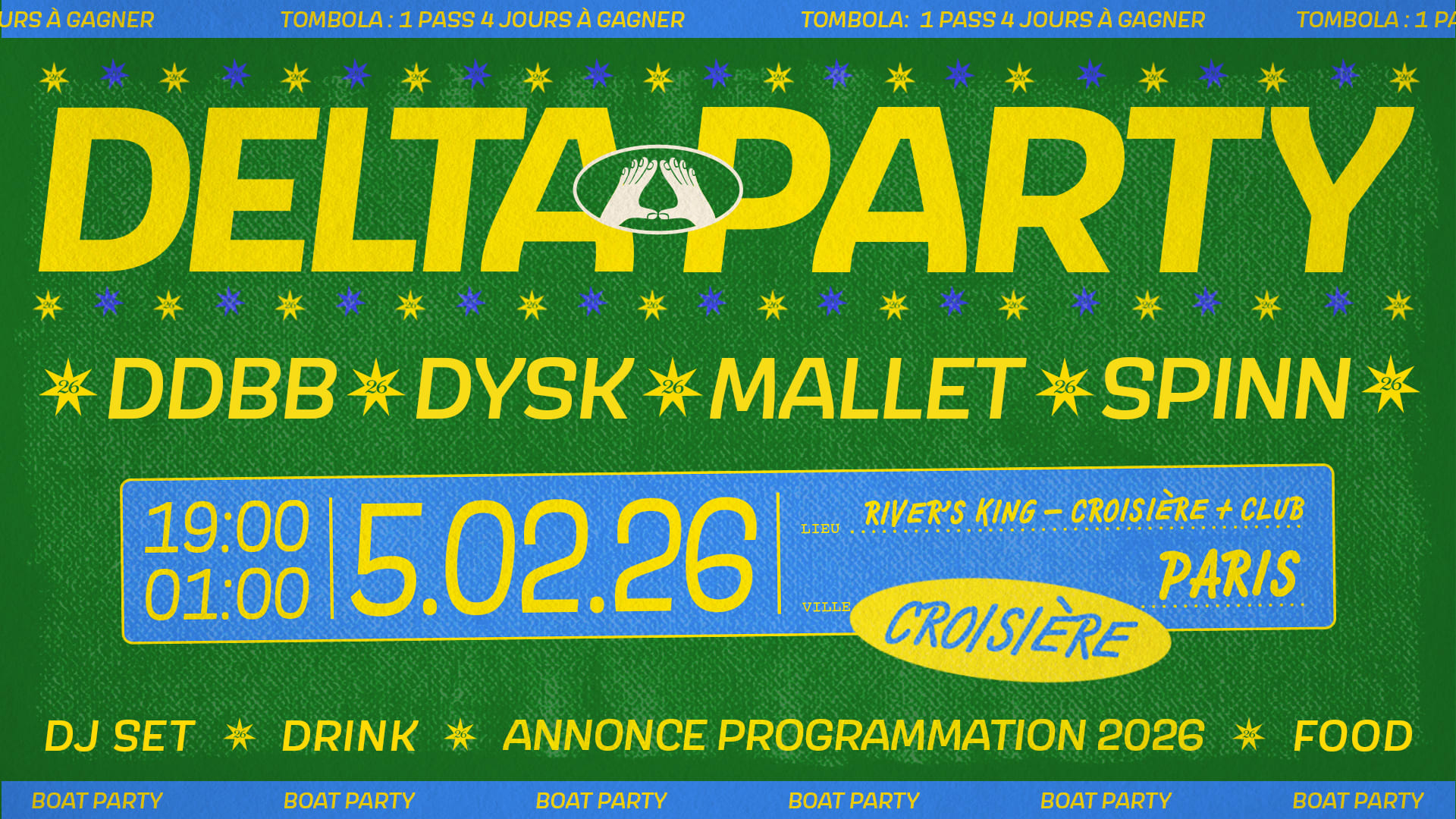 Delta Party: Croisière + Club - Paris