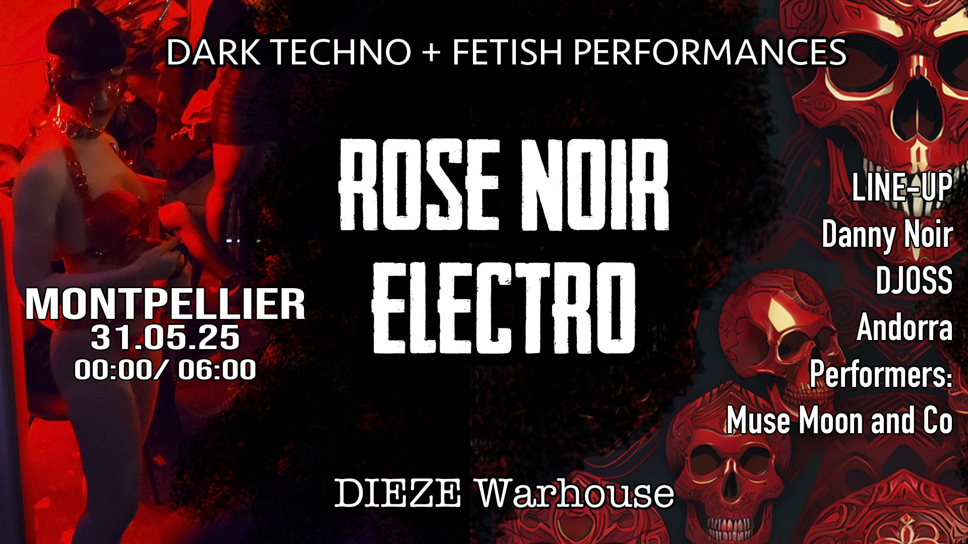 Rose Noir Electro - Montpellier