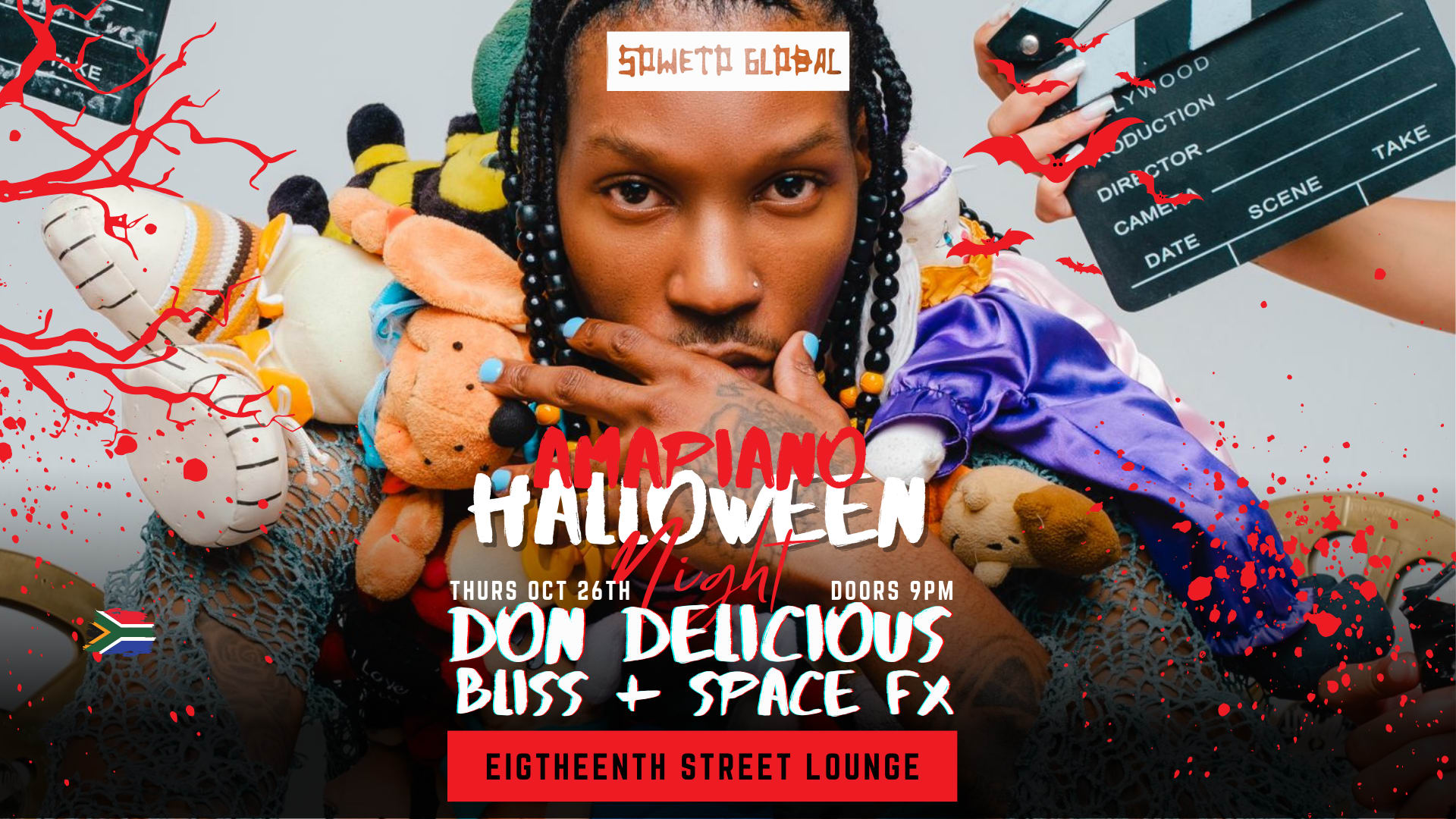 Amapiano Halloween Night W/ Don Delicious, Bliss & Space Fx