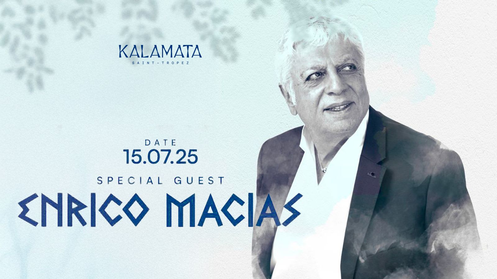 Enrico Macias At Kalamata Beach St Tropez