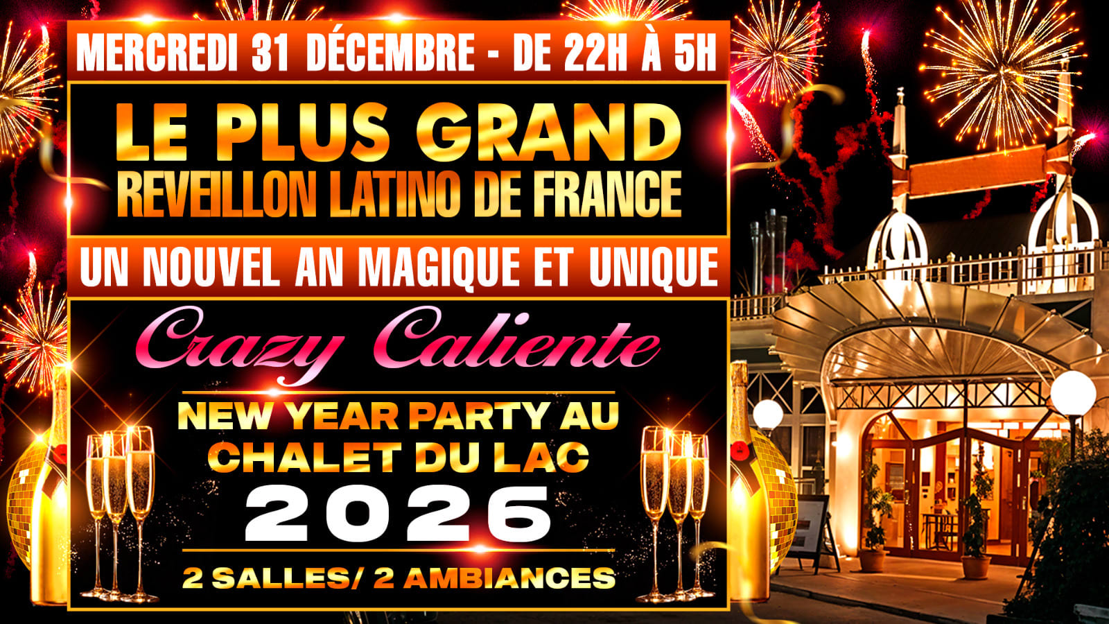 Le Plus Grand Reveillon Latino De Paris 2 Salles 2 Ambiances