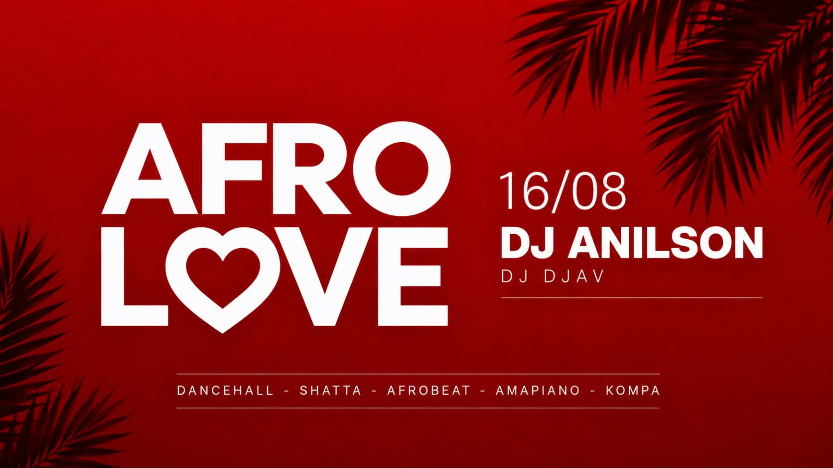 Afro Love • Dj Anilson • Plage Le Vieux Rocher