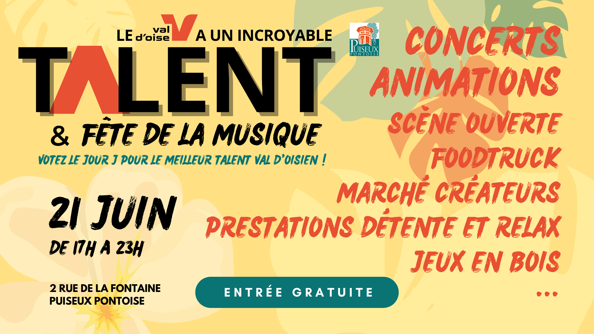 Le Val D’Oise A Un Incroyable Talent & Fête De La Musique